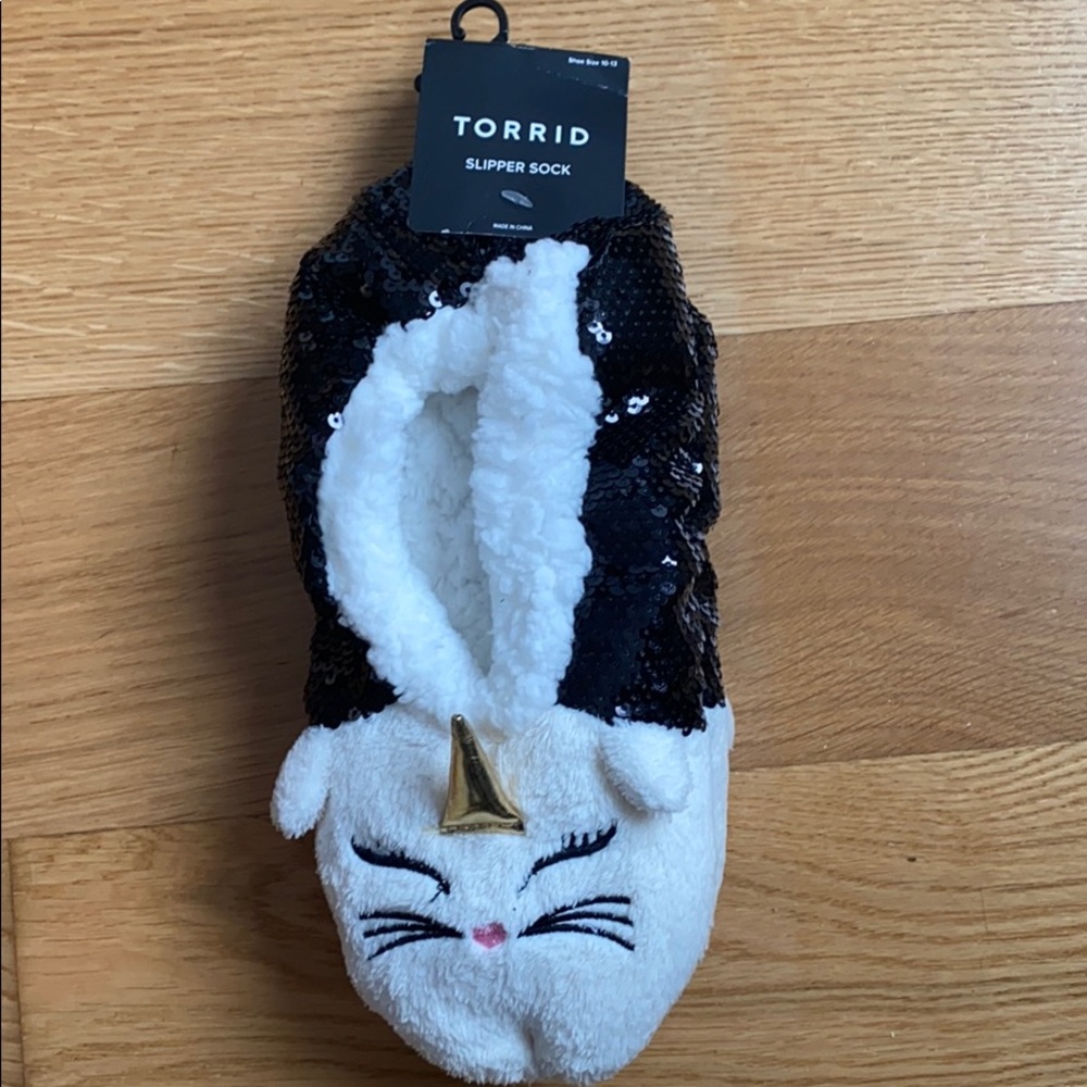 Cat slipper socks